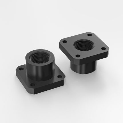 螺丝固定座 圆法兰型 方法兰型 对边法兰型：YBMS-M6*1.0